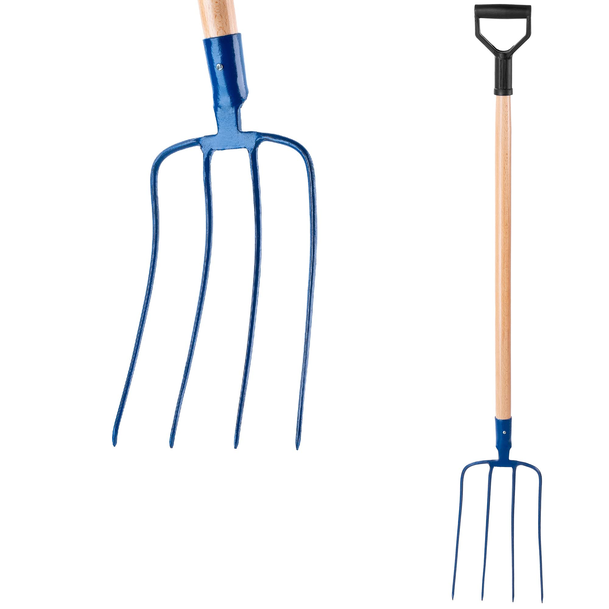 Mestvork OFFNER brons 6 tands, met T-steel 90cm | Voor Uw Tuin