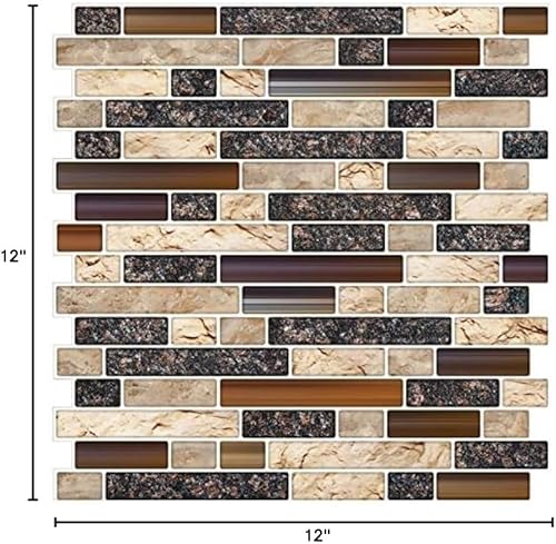 Vista 93 de STICKGOO - Azulejos autoadhesivos para loseta en muro, 12 x 12 pulgadas, azulejos autoadhesivos para loseta en muro de cocina y baño