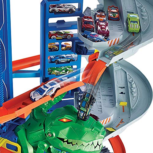 Hot Wheels Ultimate Garage, garaje y pista para coches de juguete (Mattel GJL14)