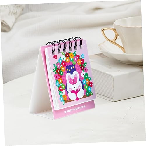 Miniatura 5 de MAGICLULU 12 piezas 2023 mini calendario de escritorio con temática de conejito para fiesta, accesorio de habitación, calendario de escritorio 2023,