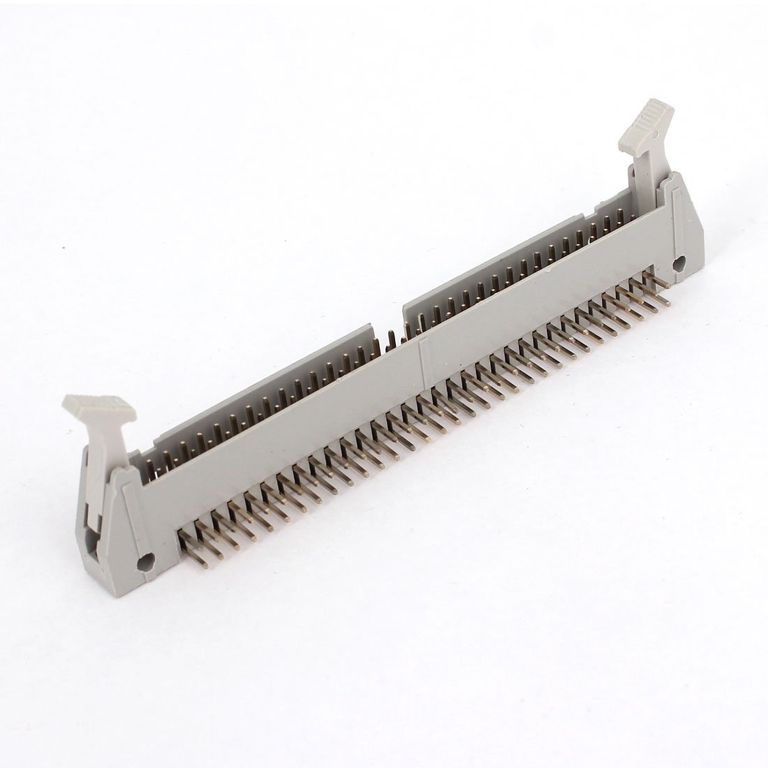 Aexit 2.54mm 2-Row Audio & Video Accessories 64P Lock Type Right Angle IDC Pin Headers Connectors & Adapters Connector Gray