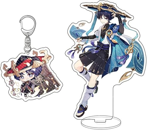 Genshin Impact - Llavero Genshin Impact Figure, colección de adornos periféricos acrílicos Genshin Impact Merch