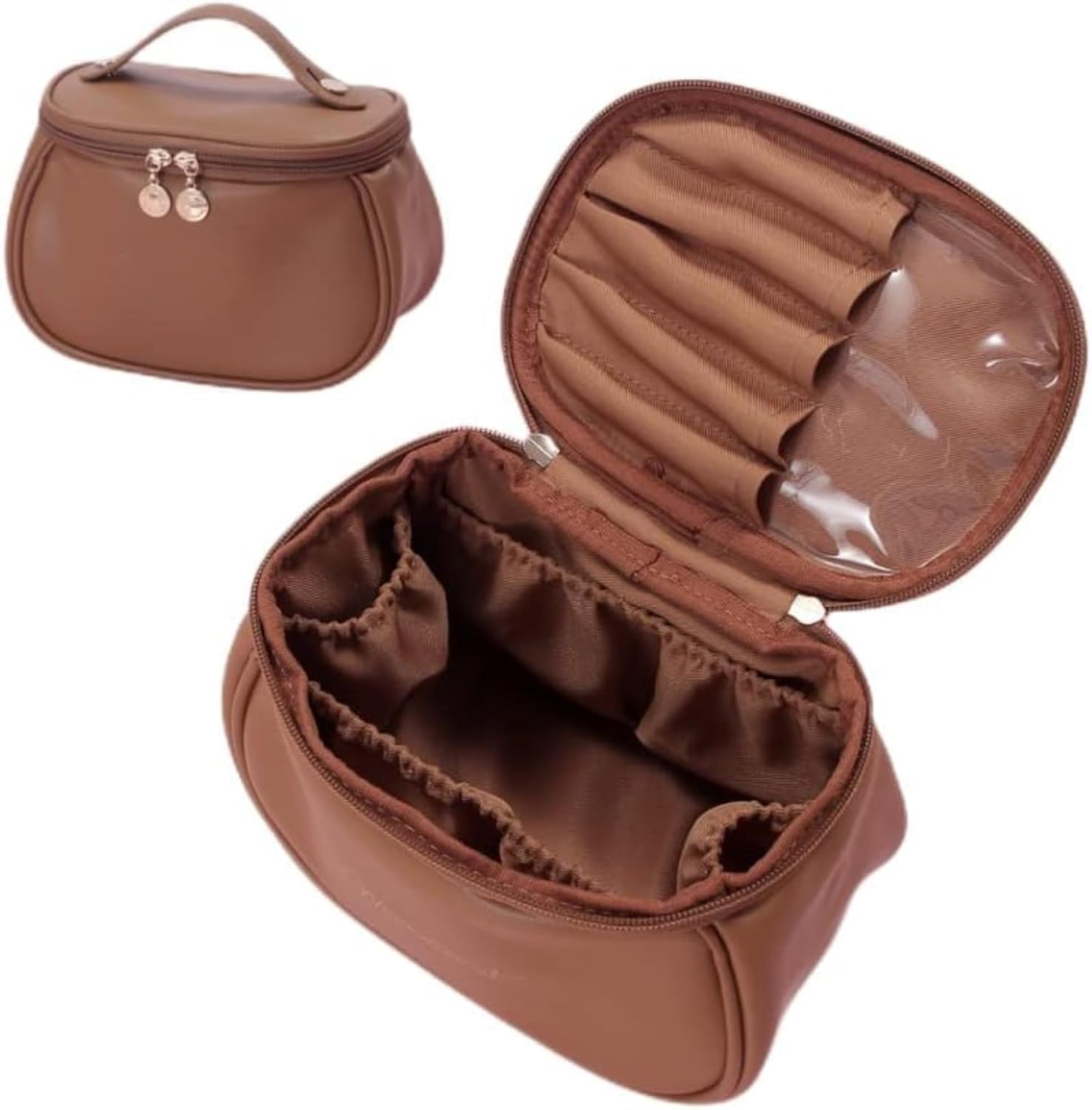 Multicolor Crocodile Pattern Cosmetic Case, Travel Organizer
