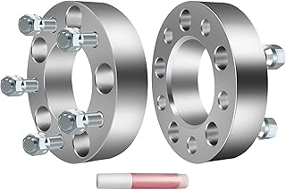 ECCPP 2X 1.5 inch Wheel Spacers 5 Lug 5x5 to 5x5/5x127mm to 5x127mm 1.5 inch (38mm) 87.1mm CB Fits for C1500 for Suburban Yukon Tahoe with 14x1.5 Studs