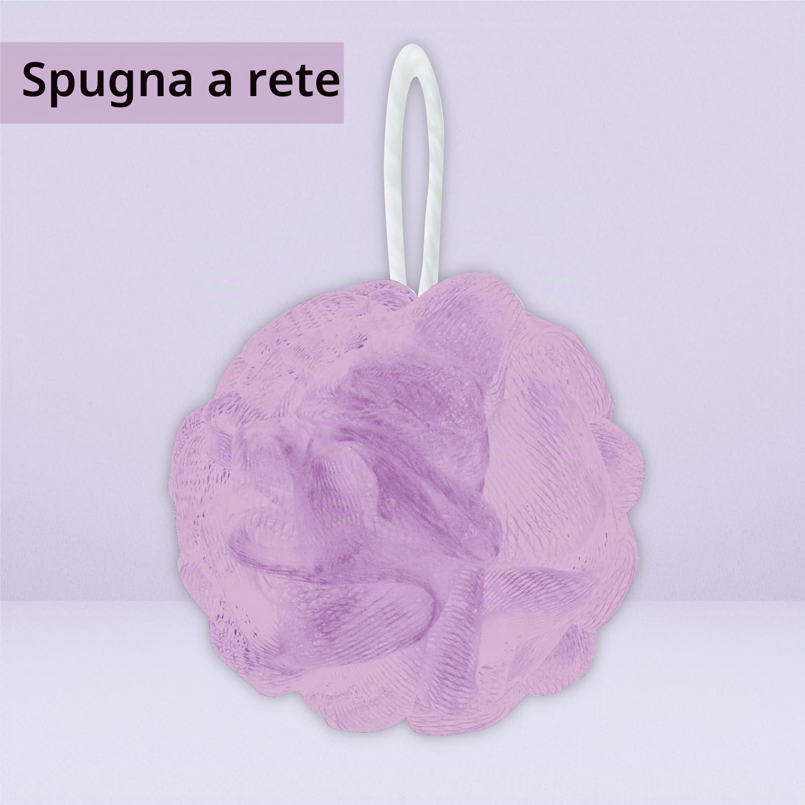 Accentra Set doccia da donna LaVENDEL in bella confezione regalo – Set di 4 pezzi con gel doccia, lozione per il corpo, burro per il corpo e spugna a rete – Set regalo per San Valentino e festa della