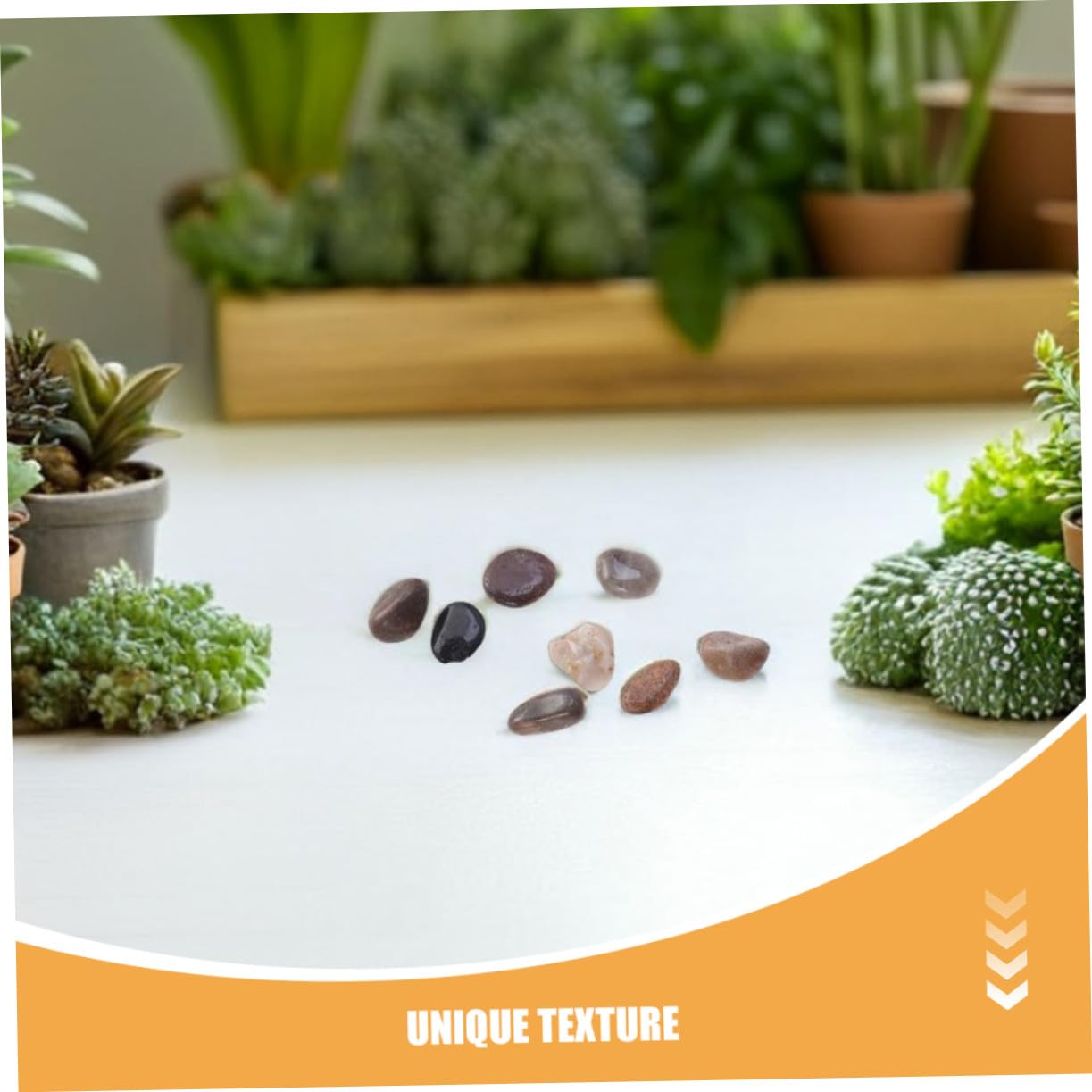 Toyvian Pierres Naturelles pour Aquarium et Jardin, Galets Décoratifs Résistants la Décoloration, Pierre Polie de 1000g pour Aménagement Paysager Extérieur et Substrat D'aquarium