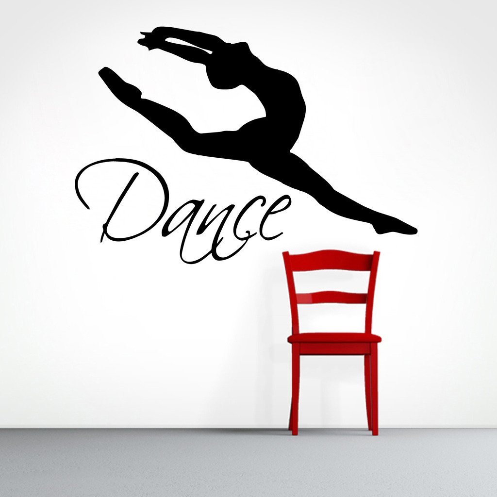 Decor Villa Dance Wall Sticker & Decal (PVC Vinyl, Size -73 cm x 50 cm)