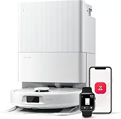 Aspirador De Pó Roborock Qr598 Robô E EsfregãO SucçãO 8000pa,Escovas Antiemaranhamento,PrevençãO Inteligente De ObstáCulos,Lavagem AutomáTica Do EsfregãO,Base Multifuncional Aspirador De Pó Robô 220V