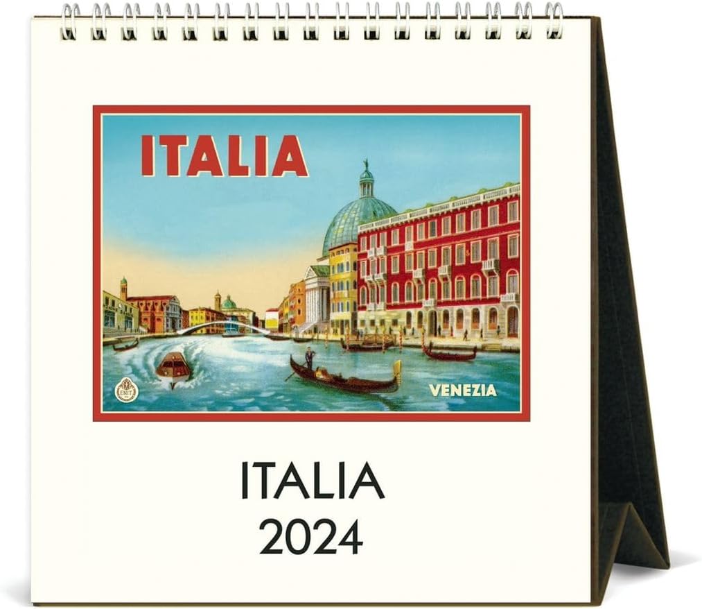 Cavallini & Co. Italy 2024 Easel Desk Calendar