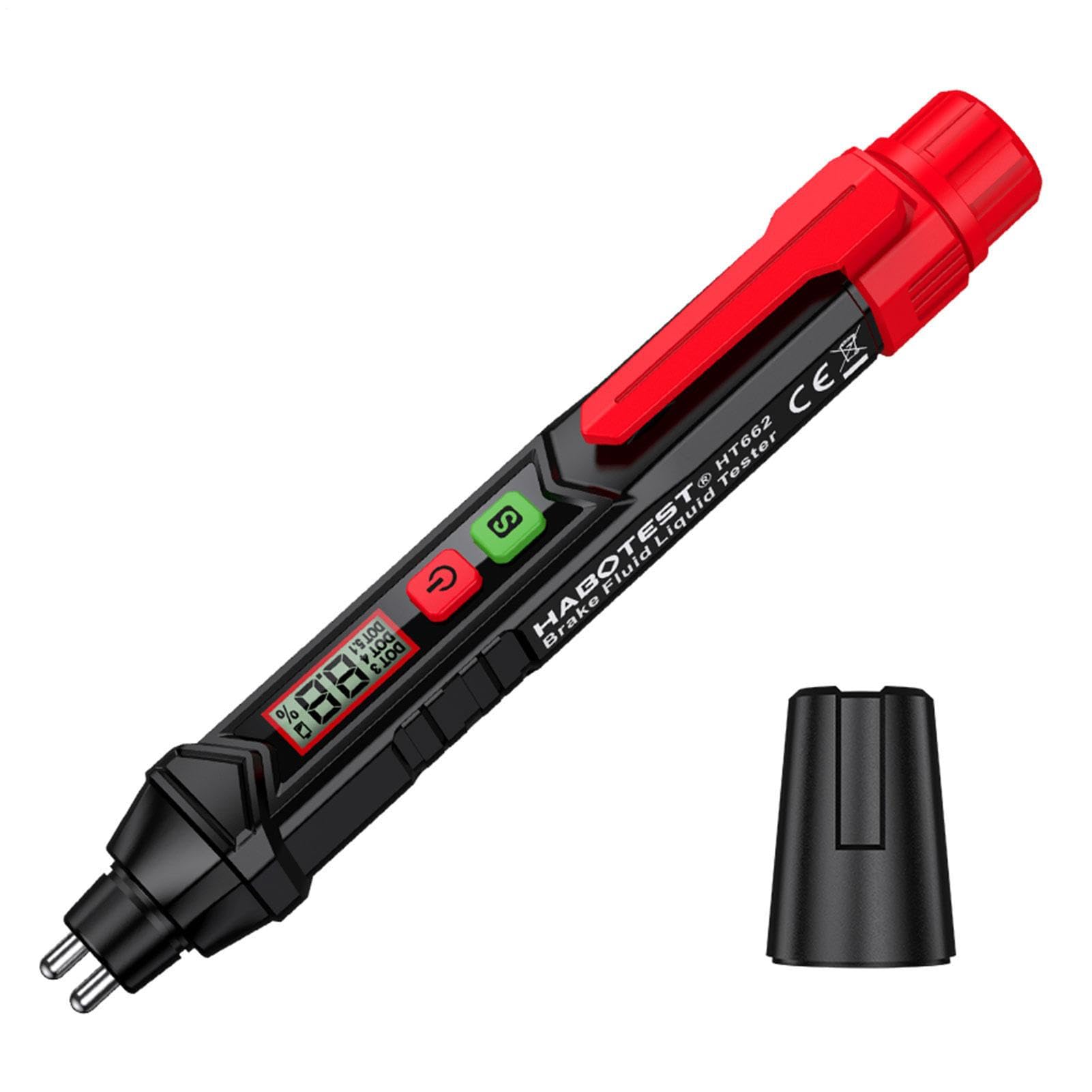 Probador de humedad de líquido de frenos, analizador de comprobación para refrigerante, bolígrafo de inspección de líquido de frenos, para motocicleta, camión, garaje, carreras, taller al aire