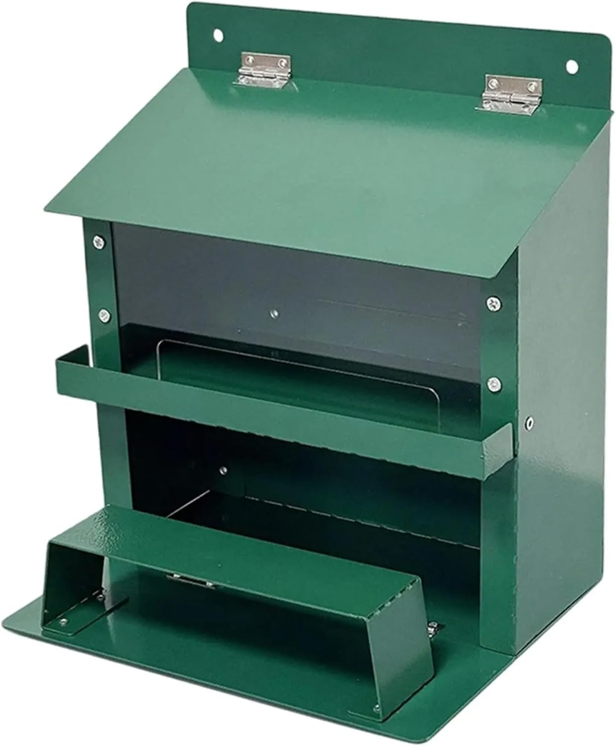 Squirrels Feeder, Heavy Duty Metal Squirrels Feeder with Foldable Stand, Chipmunk Feeding Box for Outside, Stronger Than Wooden Structure Metal