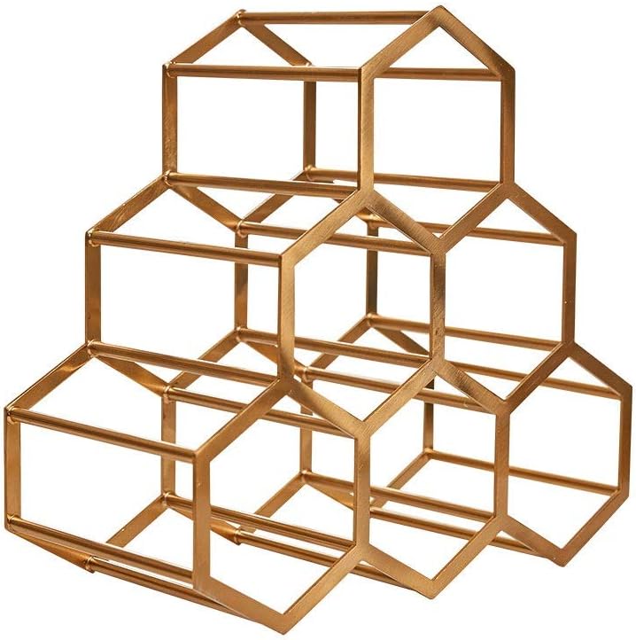 Wine Rack Metal Wine Rack, Free Standing Wine Storage Holder for Cabinet Countertop Wine Cabinet Decoration Crafts Wine Rack Wine Storage Beauty Comes