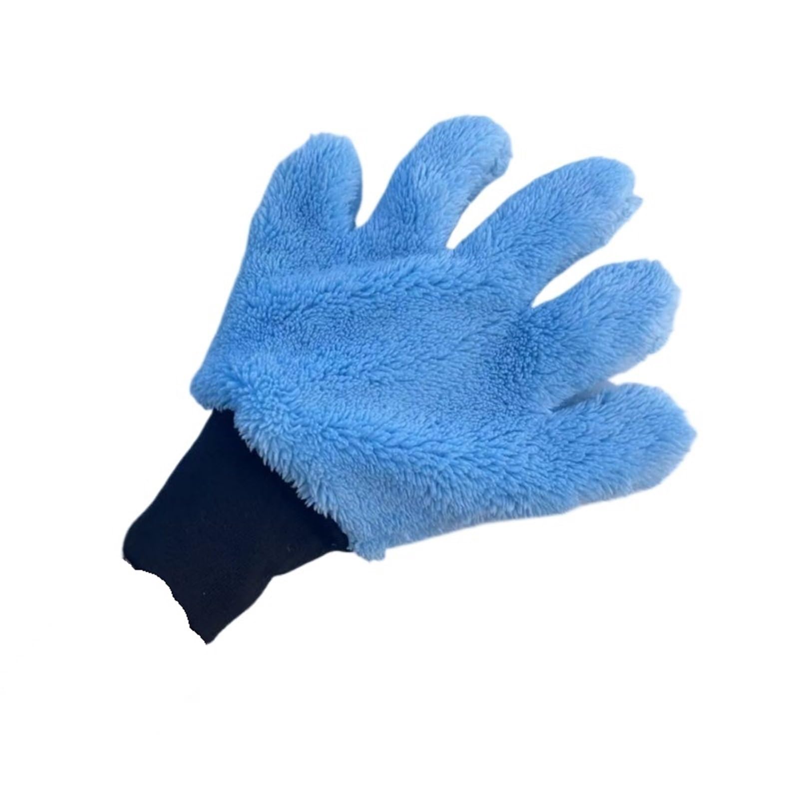 PawUniscript 2pcs Double Sided Plush Car Wash Gloves - Thickened Five Finger Scrubbing Mitt for Effective and Safe Cleaning(Color 4)