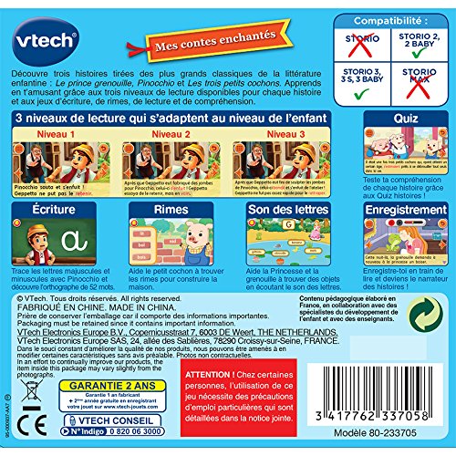 Vtech Storio 2 - Jeu Éducatif Madagascar 3 - Cartouche Compatible Storio 2, 3 Et Baby