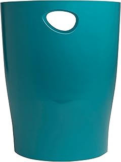 Exacompta - Ref 45334D - 1 Waste Paper Bin with Handles ECOBIN Skandi - Large Capacity 15 litres - Dimensions 26.3 x 26.3 ...