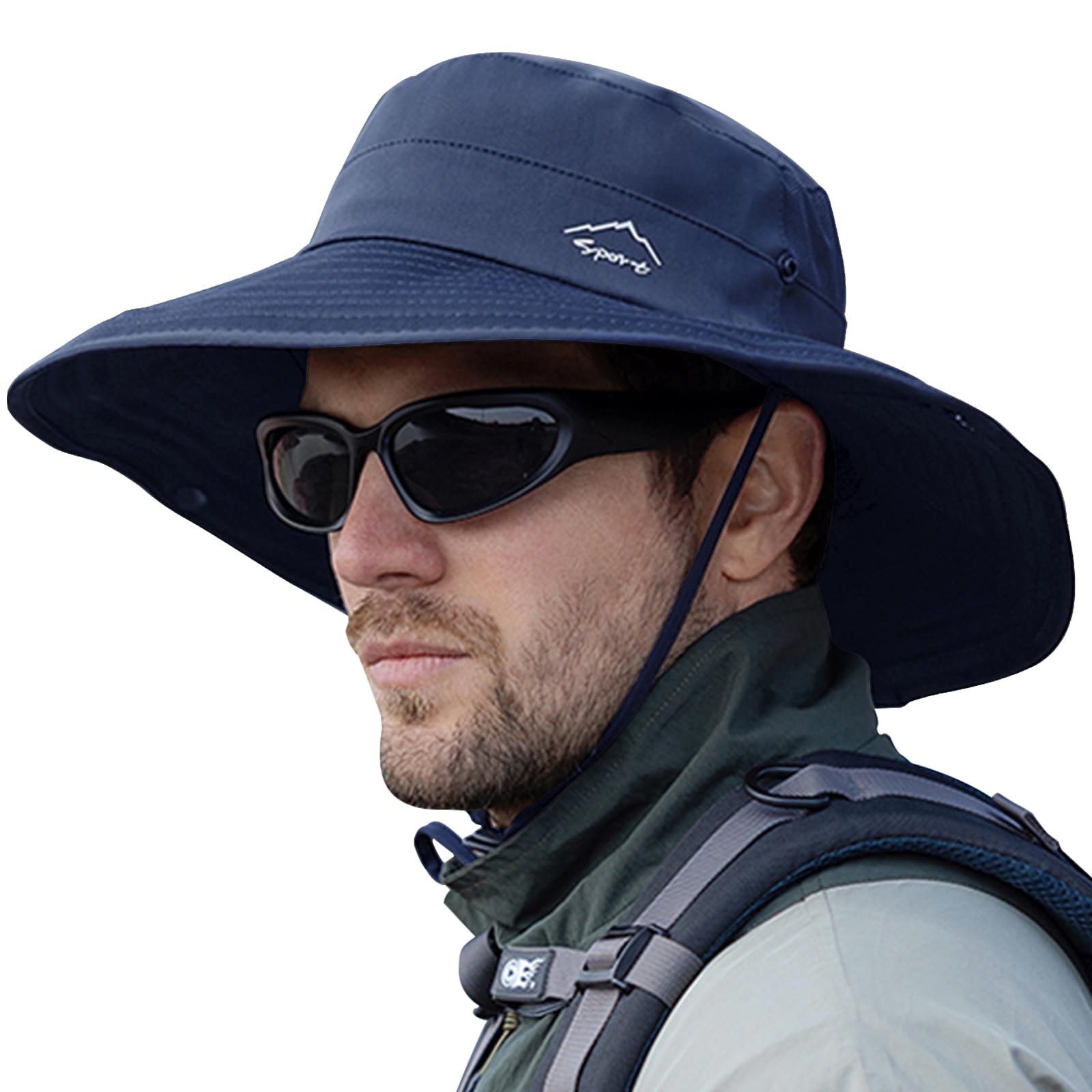 Cooling Sun Hat for Men Women,Wide Brim Bucket Hat Foldable Boonie Hat for Fishing Hiking Garden Safari Beach