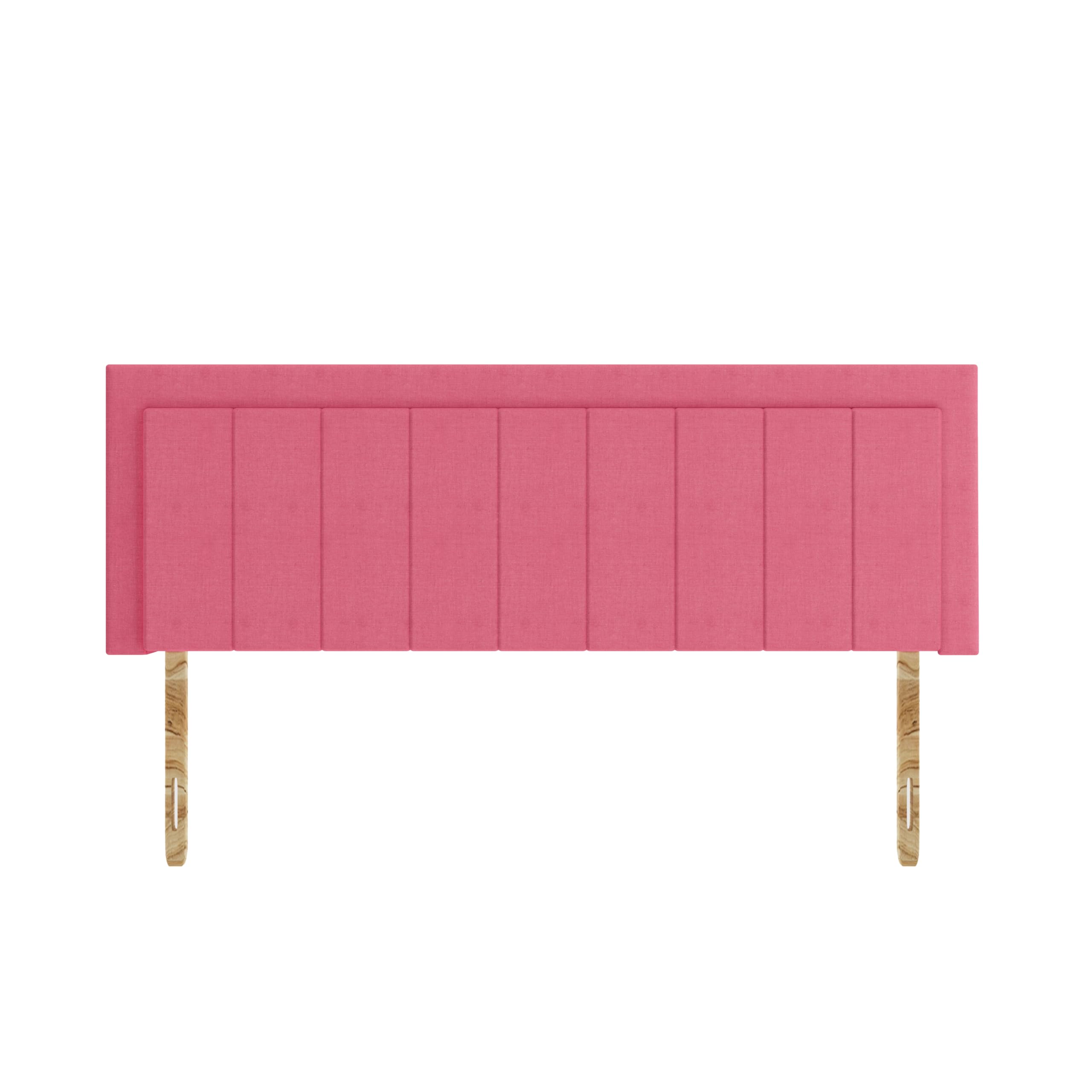 SANA SLEEP Cairo Damask Cotton HeadBoard - Luxury 20" Upholstered Design for Divan Beds - Multiple Fabric Options for Bedroom and Hotel Furniture - 4FT Small Double - Pink