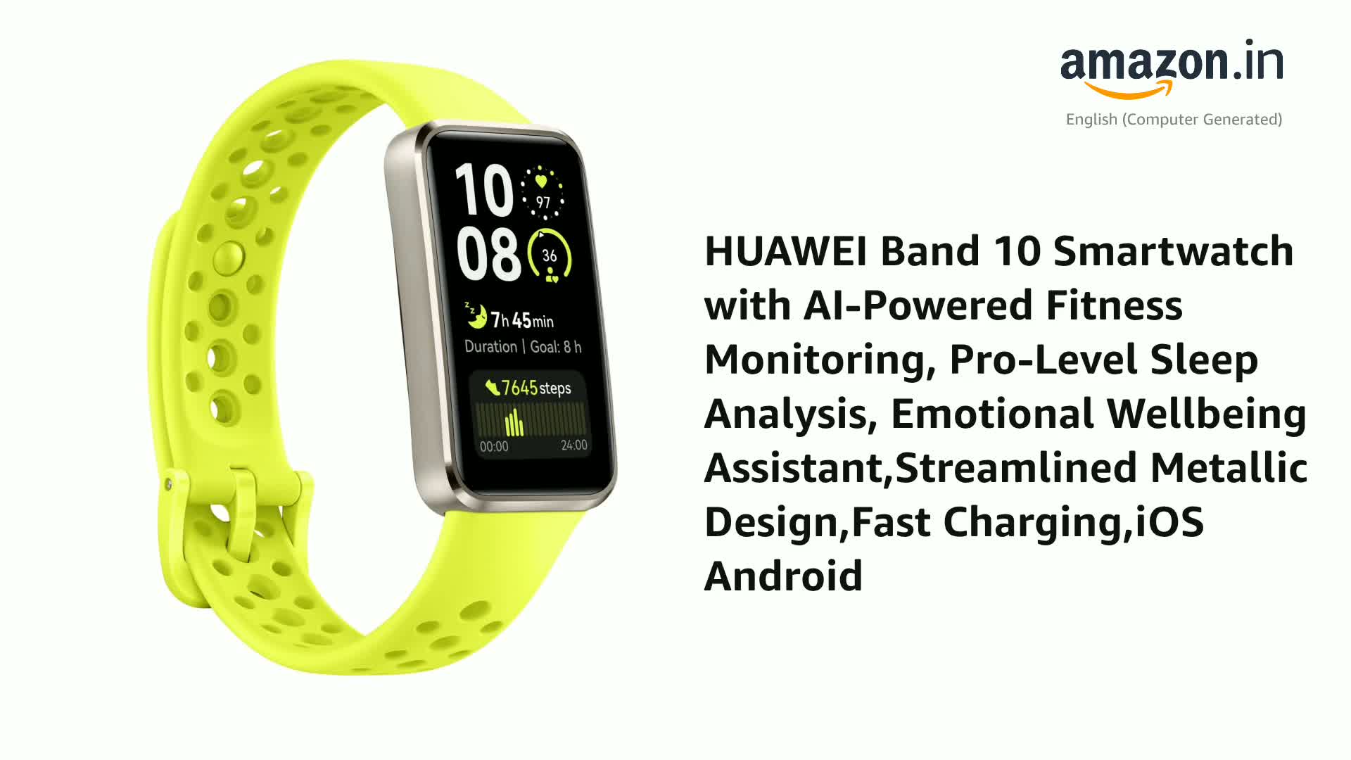 Stress Test Smart Watch Fit Huawei Stress Level HUAWEI Band 10