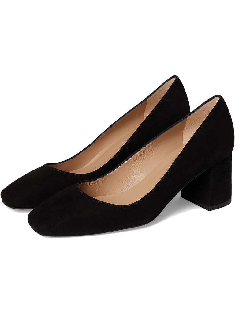 Black LK Bennett Sally Square Toe Courts