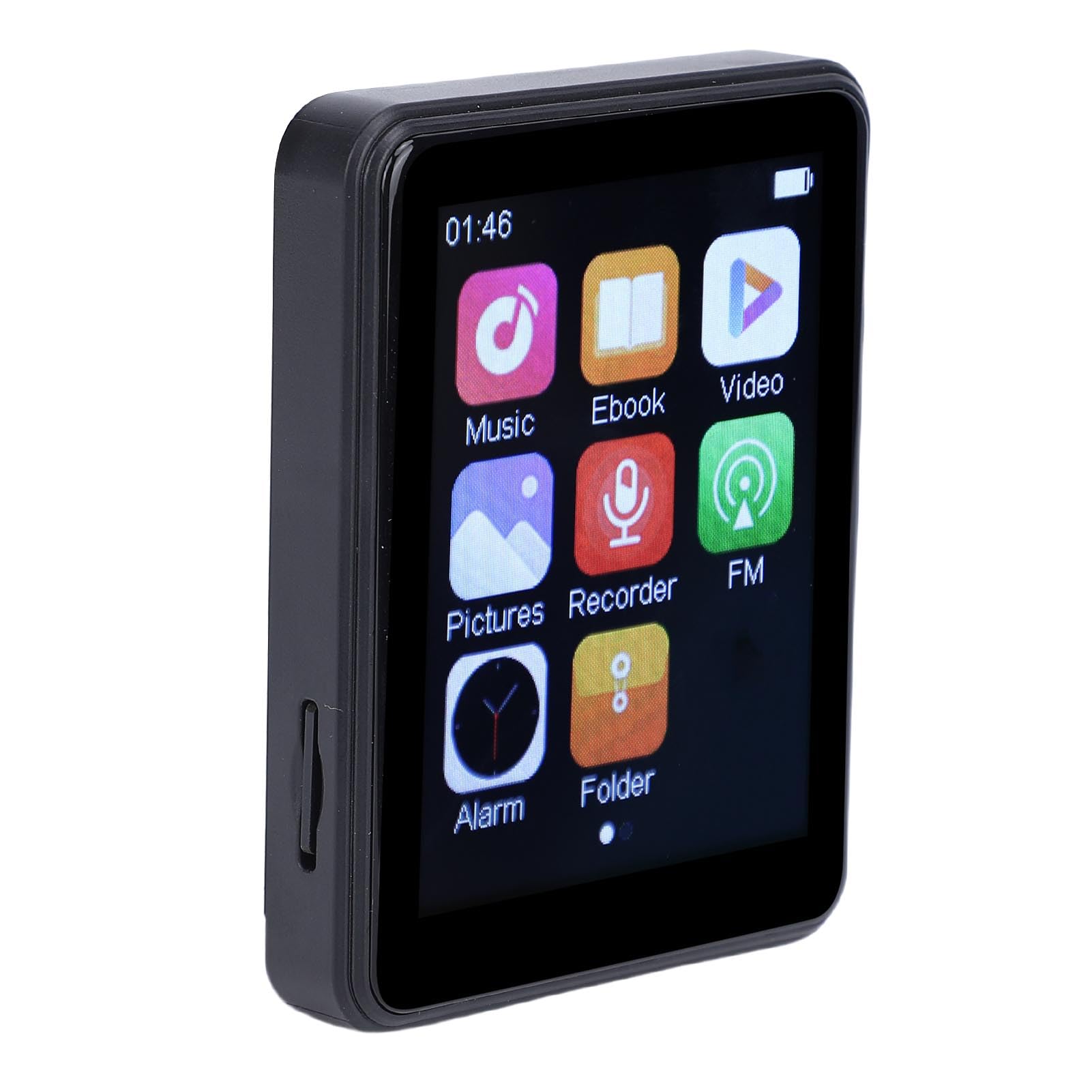 Asixxsix Lecteur Multimédia Portable 2,4 Pouces avec écran Tactile, 64 Go