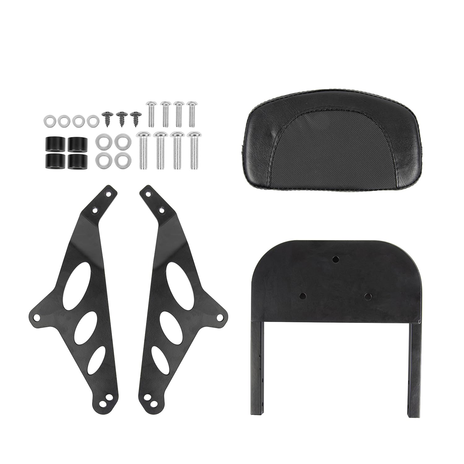 Respaldo vertical desmontable para conductor y pasajero de motocicleta para Rebel 1100, respaldo de cuero para asiento, compatible con Rebel CMX1100 CM1100 CMX CM 1100 2021-2024