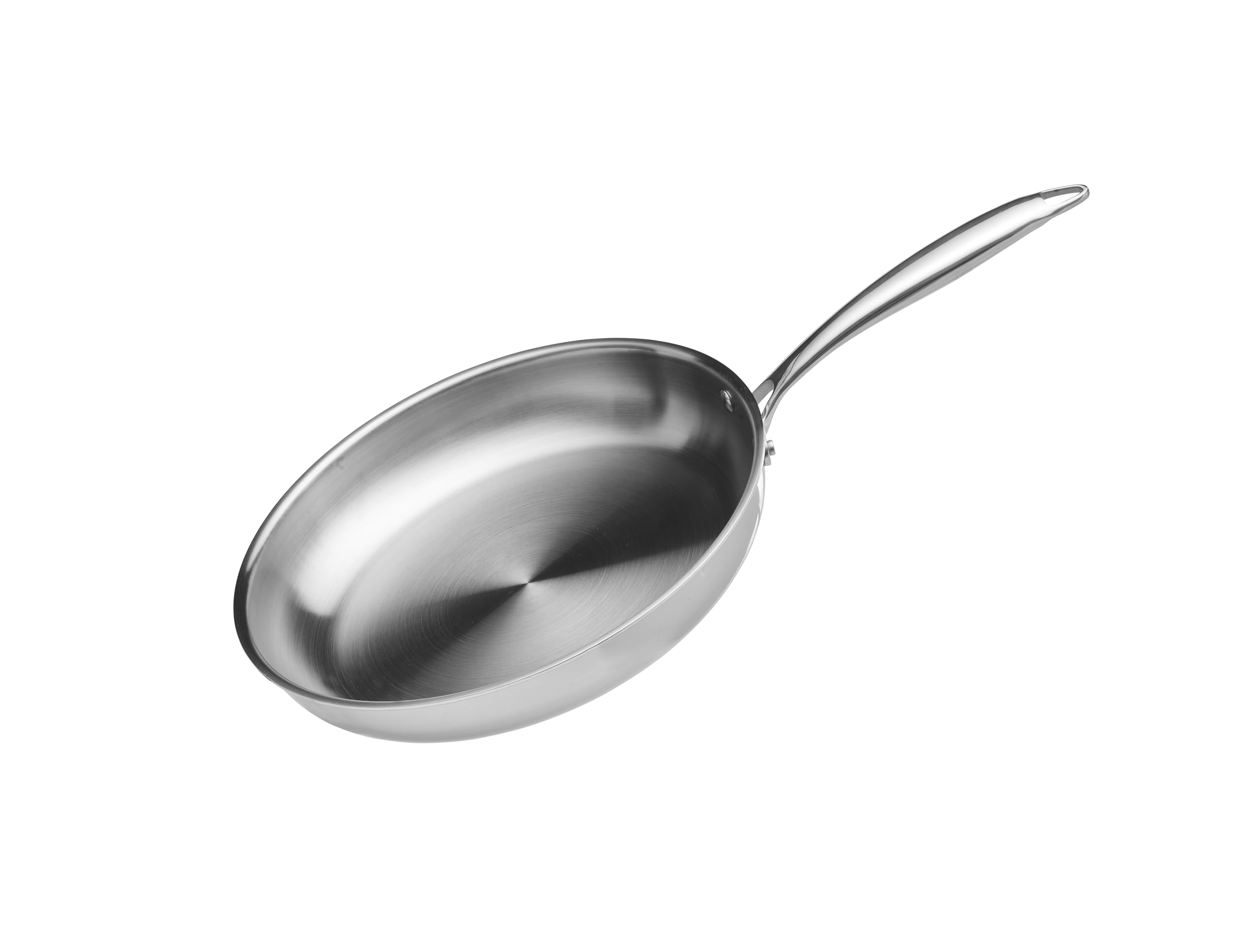 Tri-Ply Stainless Steel Frying Pans Set With Lid,PFOA&PTFE Free - View #13