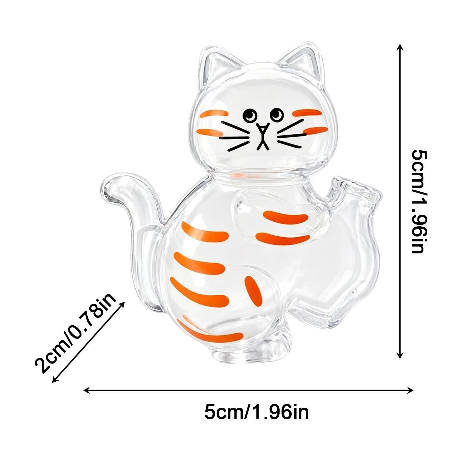 Raccoglipelo Gatto Trasparente Magnetico Scatola Raccoglipeli Commemorativa