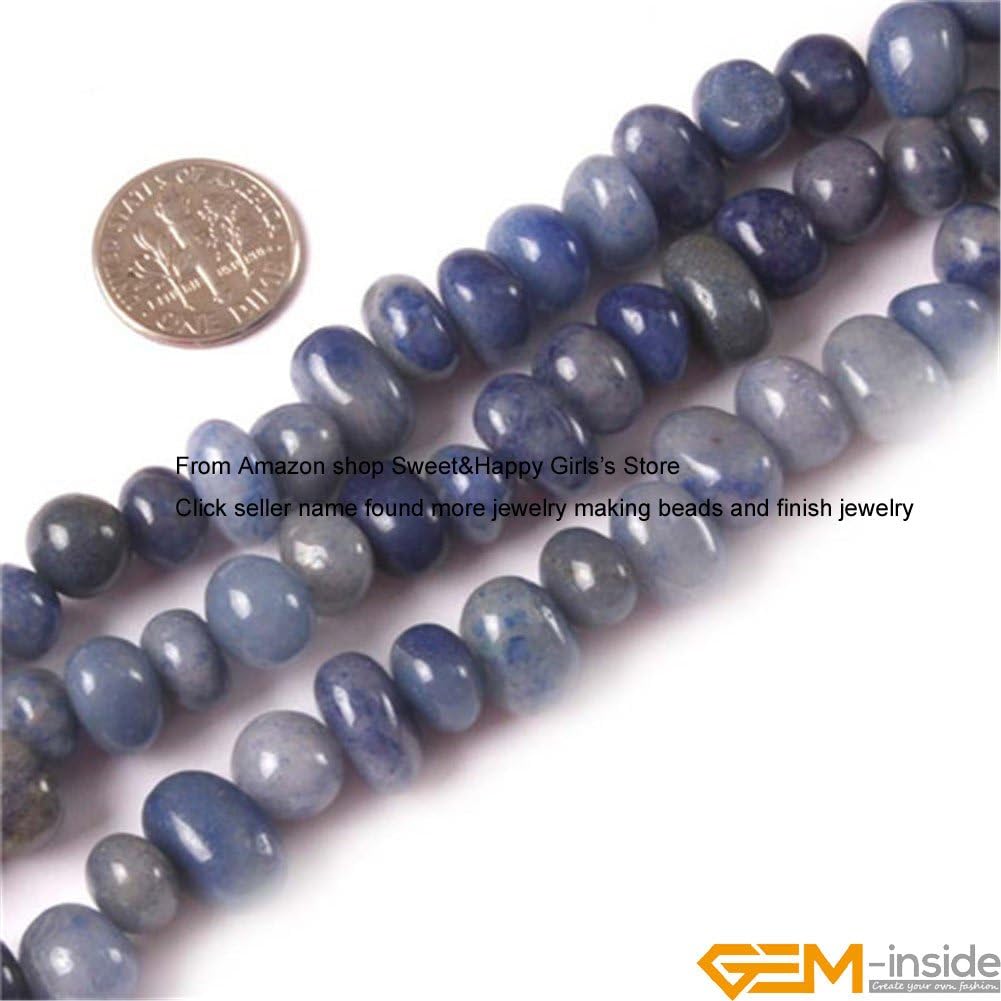 Sweet & Happy Girl's Store 8-10x12-14mm Potato Shape Gemstone Sodalite Beads Strand 15 Inch Jewellery Making Beads - Image 5