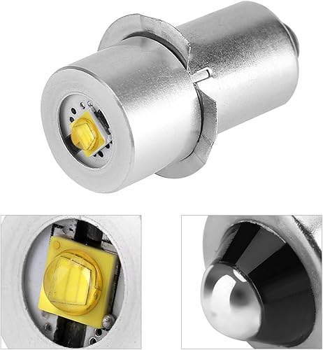Miniatura 4 de Pilipane Kit de conversión LED, bombilla de linterna LED, bombillas de repuesto P13.5S PR2 3W para linternas, antorcha o luz de trabajo de