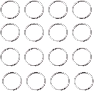 3/4 Inch Split Rings,Stainless Steel Round Key Ring Dog ID Ring, Key Chain Rings for Craft,Car Keys Organization(40 Pcs)