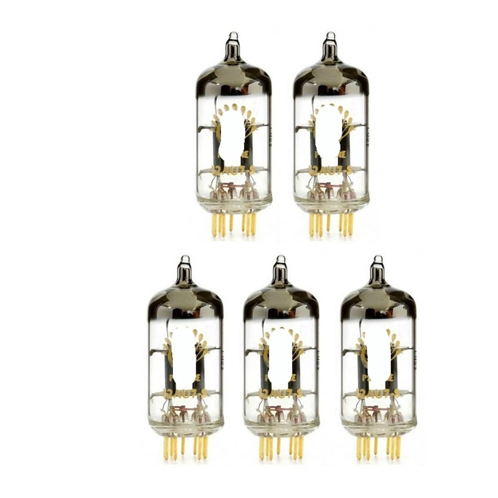 Matching Quintet (5 pieces) 12AU7-S Vacuum Tubes