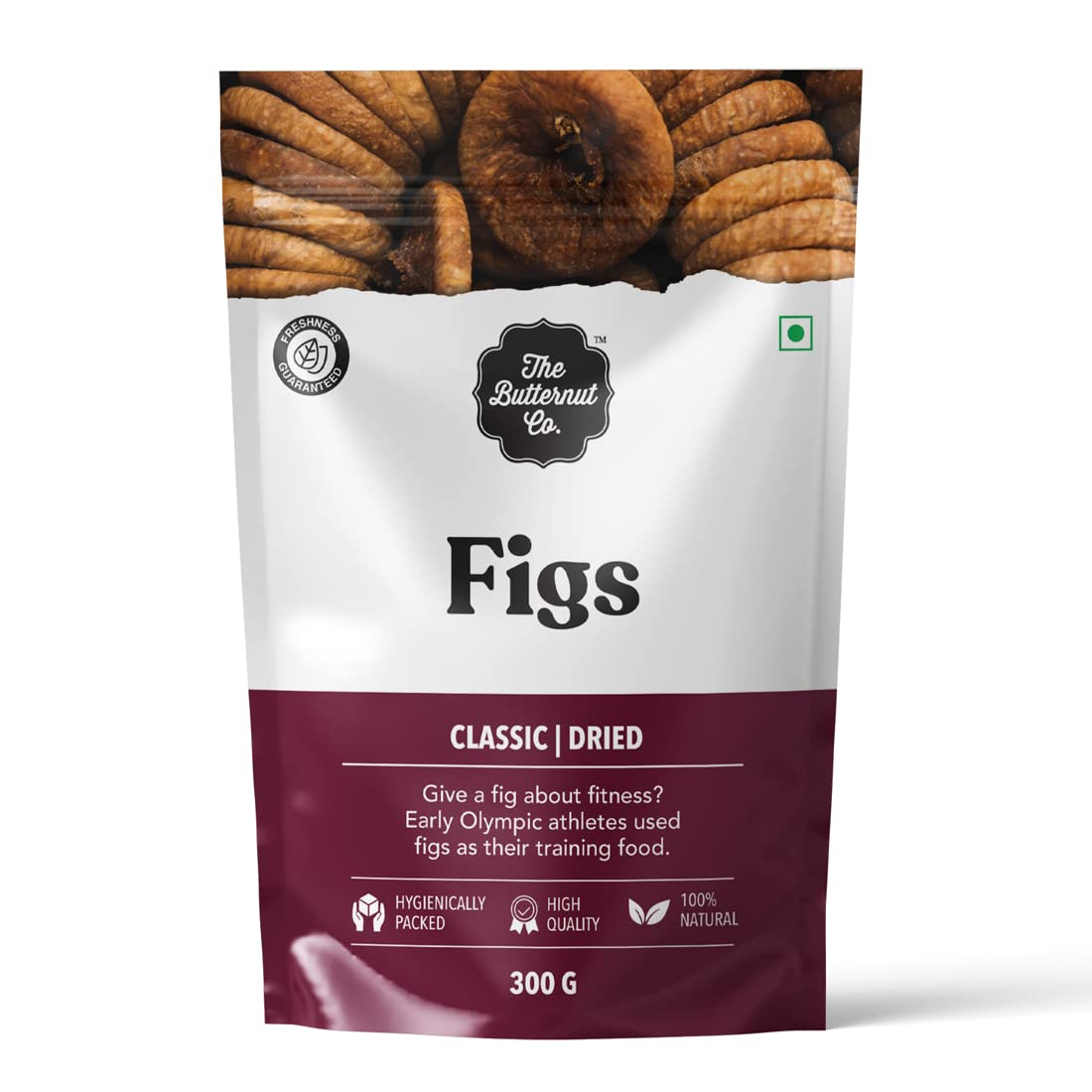The Butternut Co. Dried Figs (Anjeer) 300g, 100 Natural, High Fiber