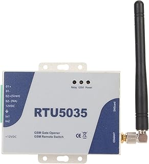GSM Gate Opener, RTU5035 GSM Mobile Phone Access Controller Support 850 900 1800 1900MHz Quad Band 999 Number Groups with Smart Alarm