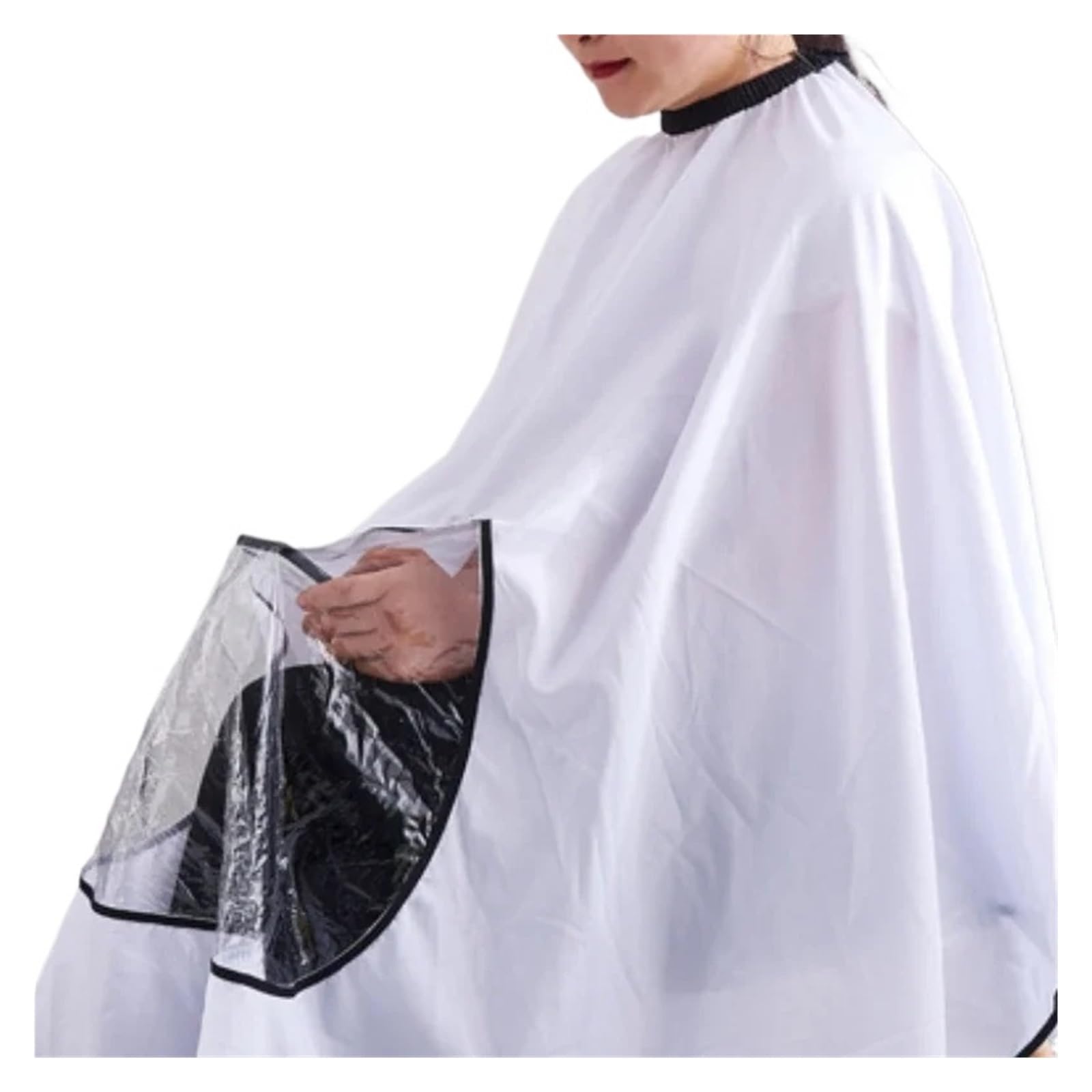 Capa Peluqueria Salon Hairdressing With Transparent Waterproof Haircut Cloak Apron Barber Shop Tool