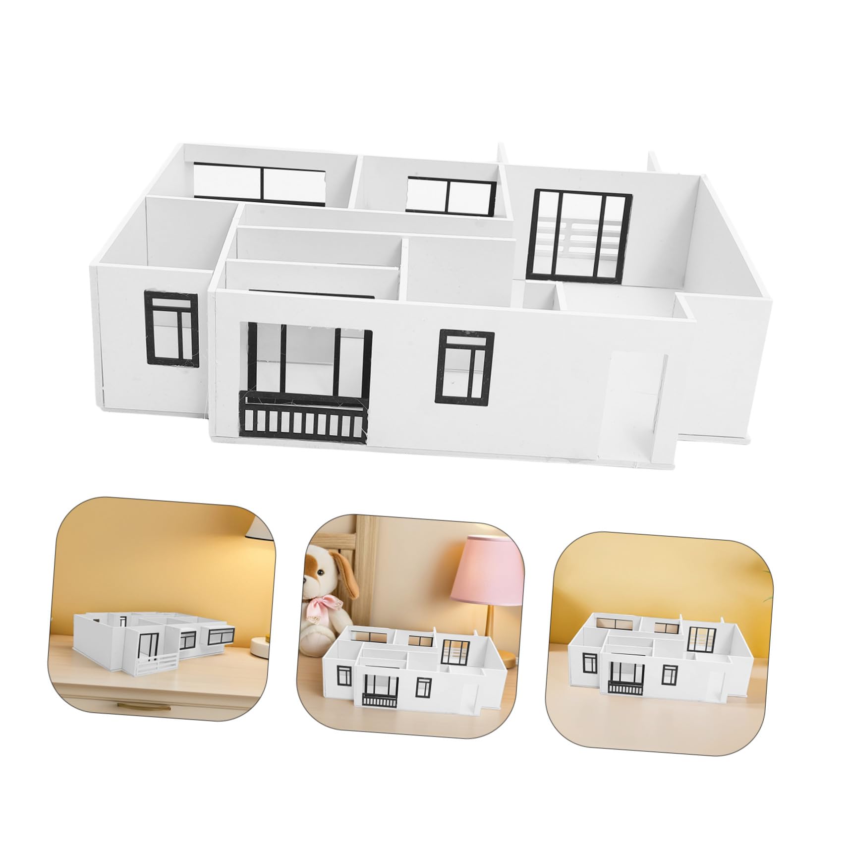 Cabilock 1:25 Wohnungsmodellbausatz Indoor Schnittmodell Satz aus Pvc und Acryl für Modellbau und Interaktive Lernaktivitäten im Selbstgemacht Architekturbereich