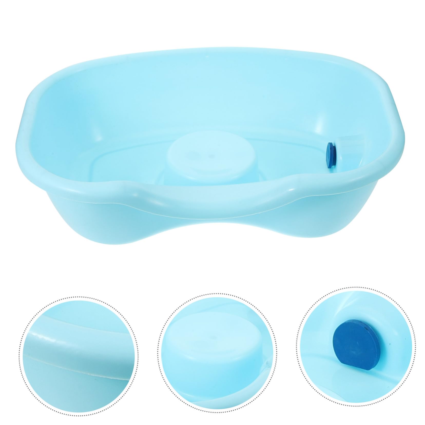 Lavatesta Portatile in Plastico Ergonomico per Ragazzo Ragazza e Adolescenti, Bacinella per Shampoo Adatta a Spalle e Collo, per Uso Domestico e Letto