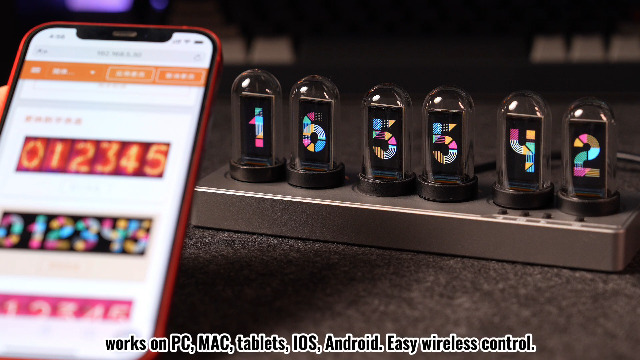 Amazon.com: JoFomp Nixie Tube Clock Kit, IPS Color Screen Desk