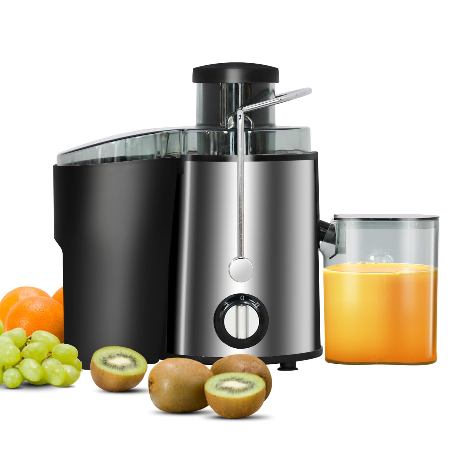 ADVWIN Electric Slow Juicer, Fruits & Vegetables Juicer, Stainless Steel Cold Press Juicer with Easy to Clean | BPA Free