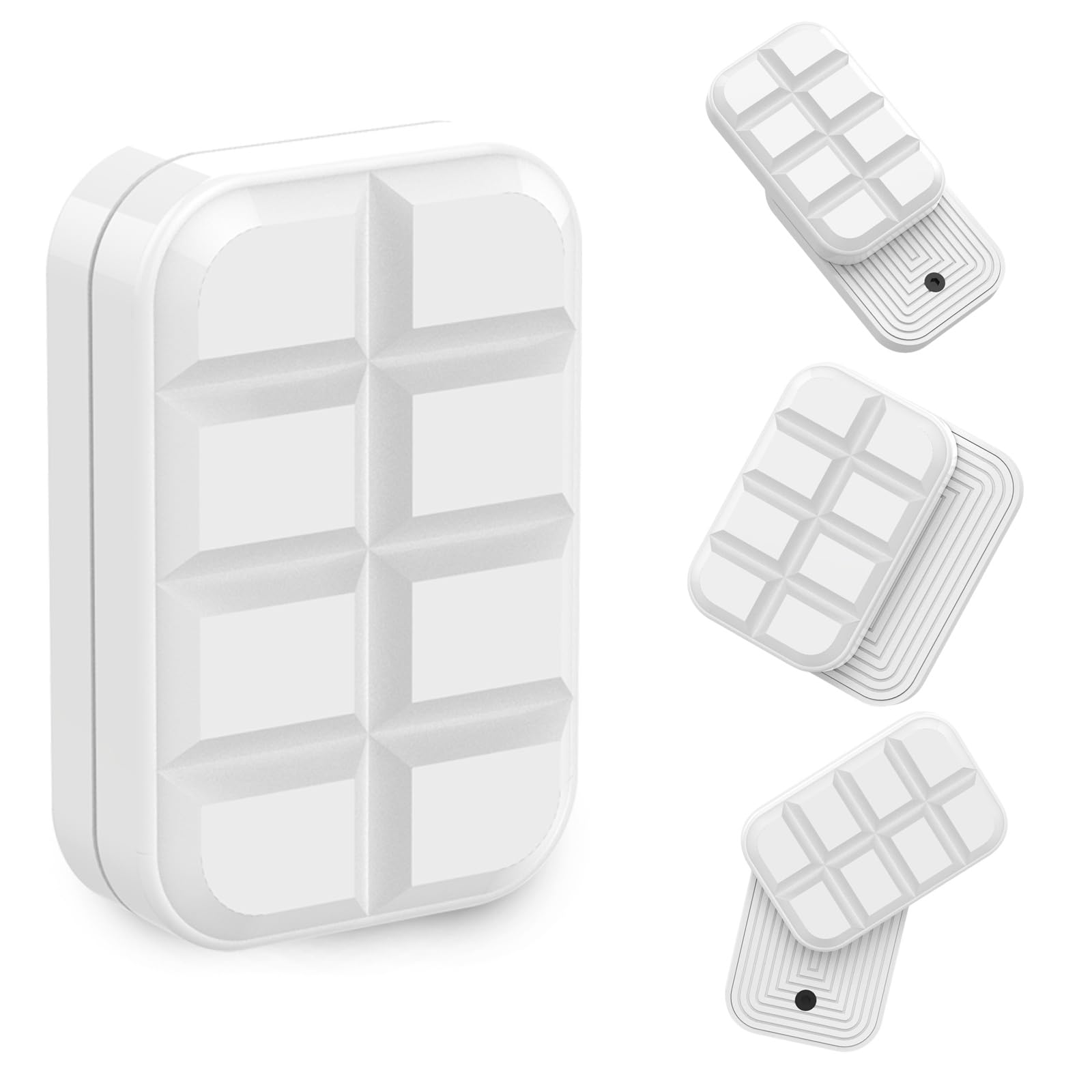Fidget Toys Adults Metal Fidget Slider Magnetic EDC Haptic Fidget Toys for Adults (Chocolate White)