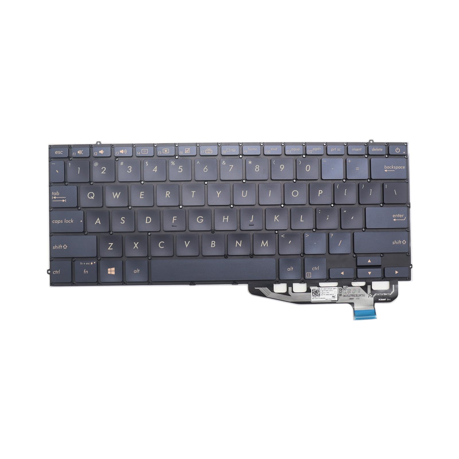Tastiera Sostitutiva Per ASUS ZenBook UX391 UX391U UX3000F UX391FA UX391UA – Layout ITA, Retroilluminata Blu