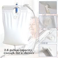 Vista 3 de Bañera inflable médica, cama portátil para pacientes geriátricos, ancianos, discapacitados, discapacitados, bañera de PVC para adultos con bolsa