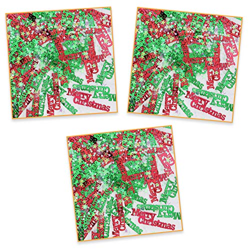 Merry Christmas Confetti Pack of 3