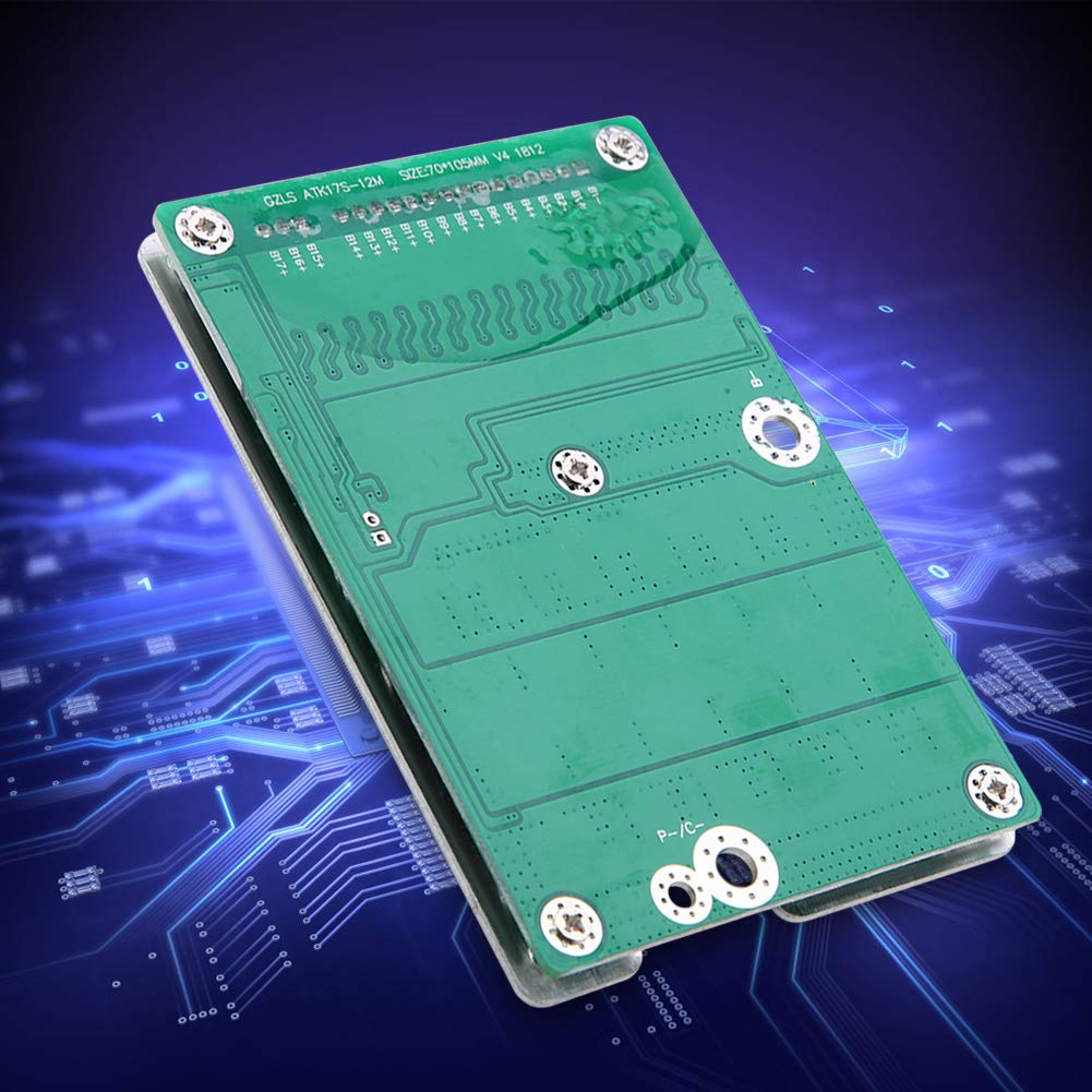 Modulo di Protezione Batteria Agli Ioni di Litio da 50 A con Protezione da Sovraccarico e Cortocircuito per Batterie Al Litio 13-17S