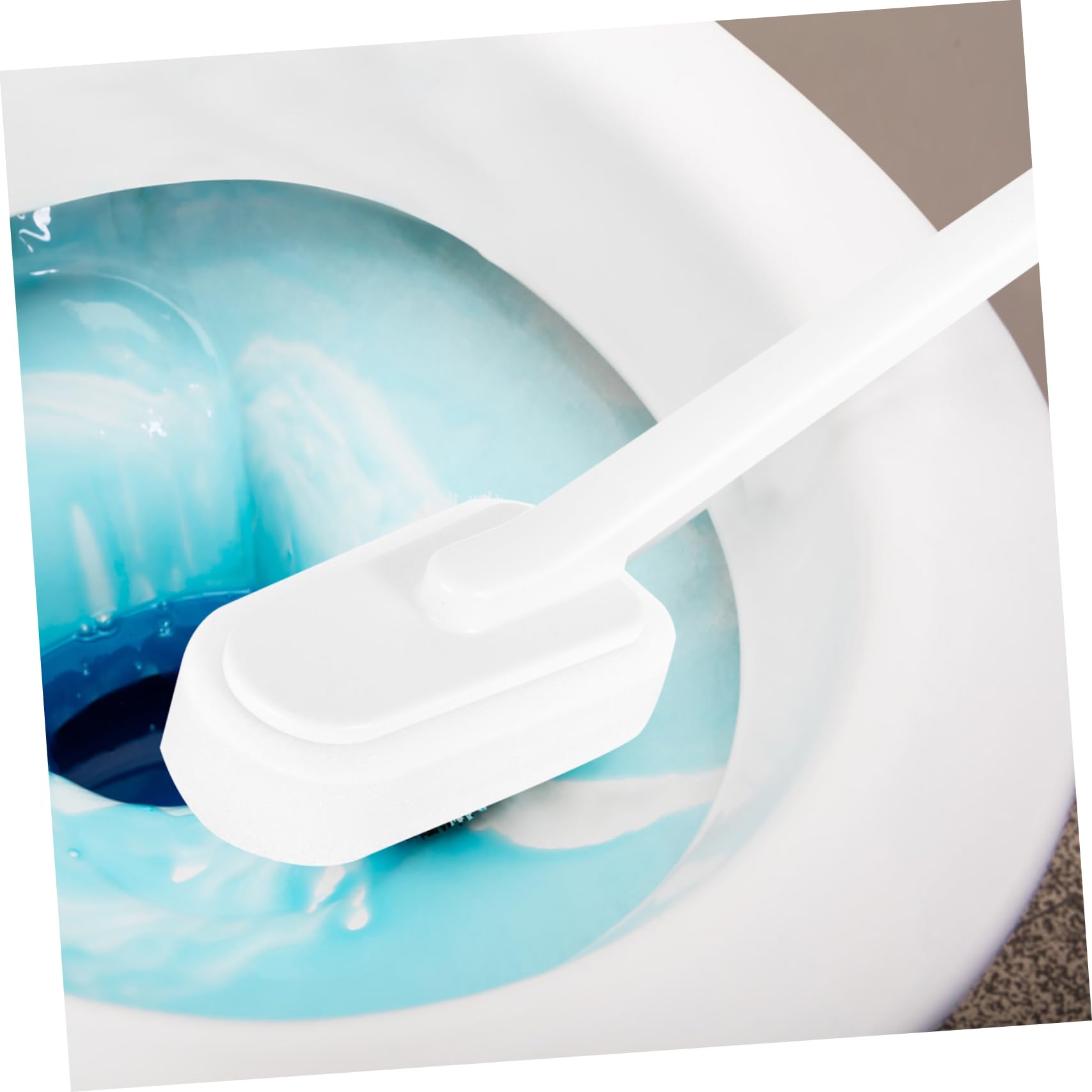 PACKOVE Cepillo De Esponja De Mango Largo 5 Unidades Limpiador De Baño Fregado Productos Suaves UV para Suelo Inodoro Práctico Cepillo De Baño Cepillo para Grietas Estropajo