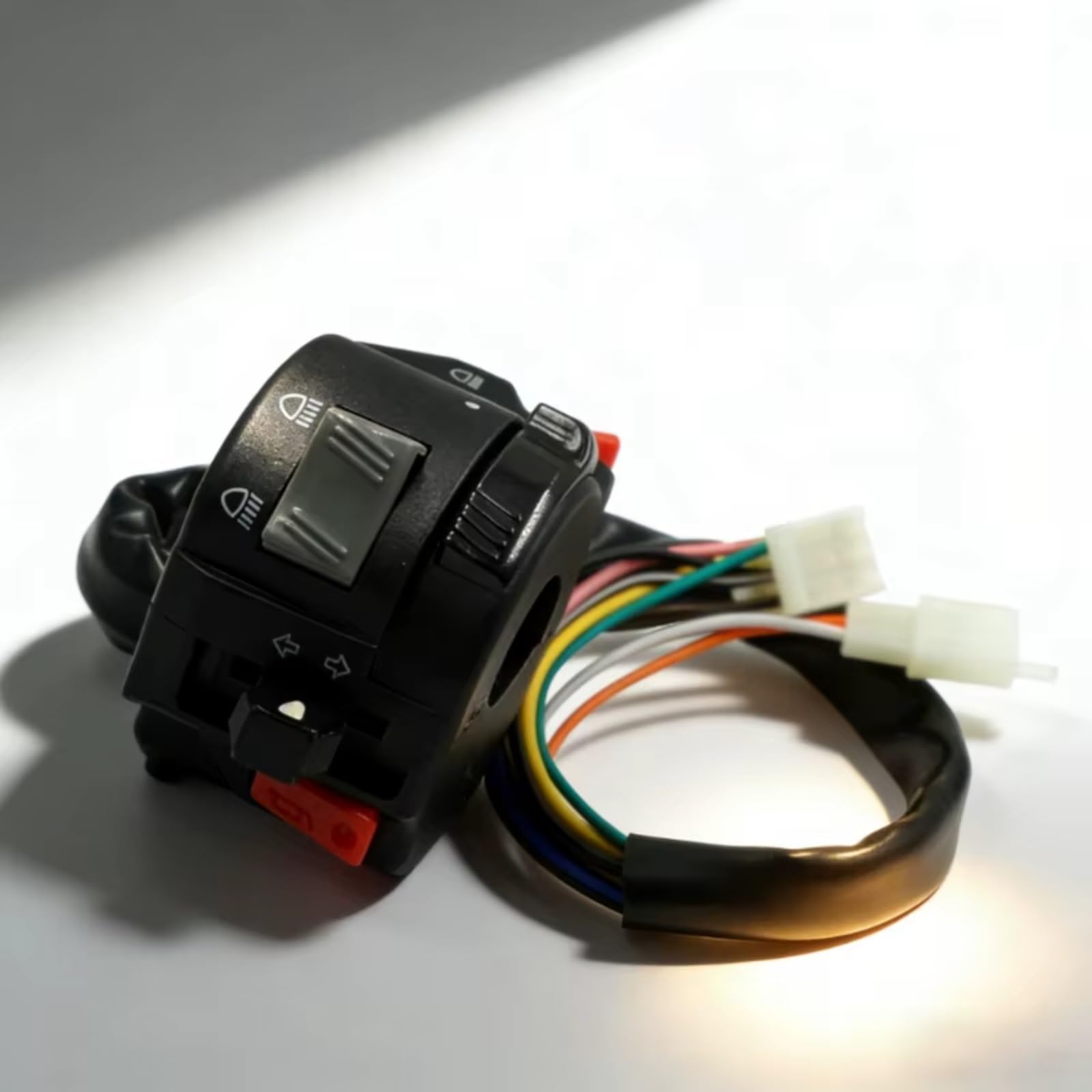 Controllo Manubrio Interruttore Moto Da 2,2cm Per Accessori Scooter Gruppo Interruttore Di Controllo Manubrio Sinistro Con Foro Universale Manubrio Kill Interruttore