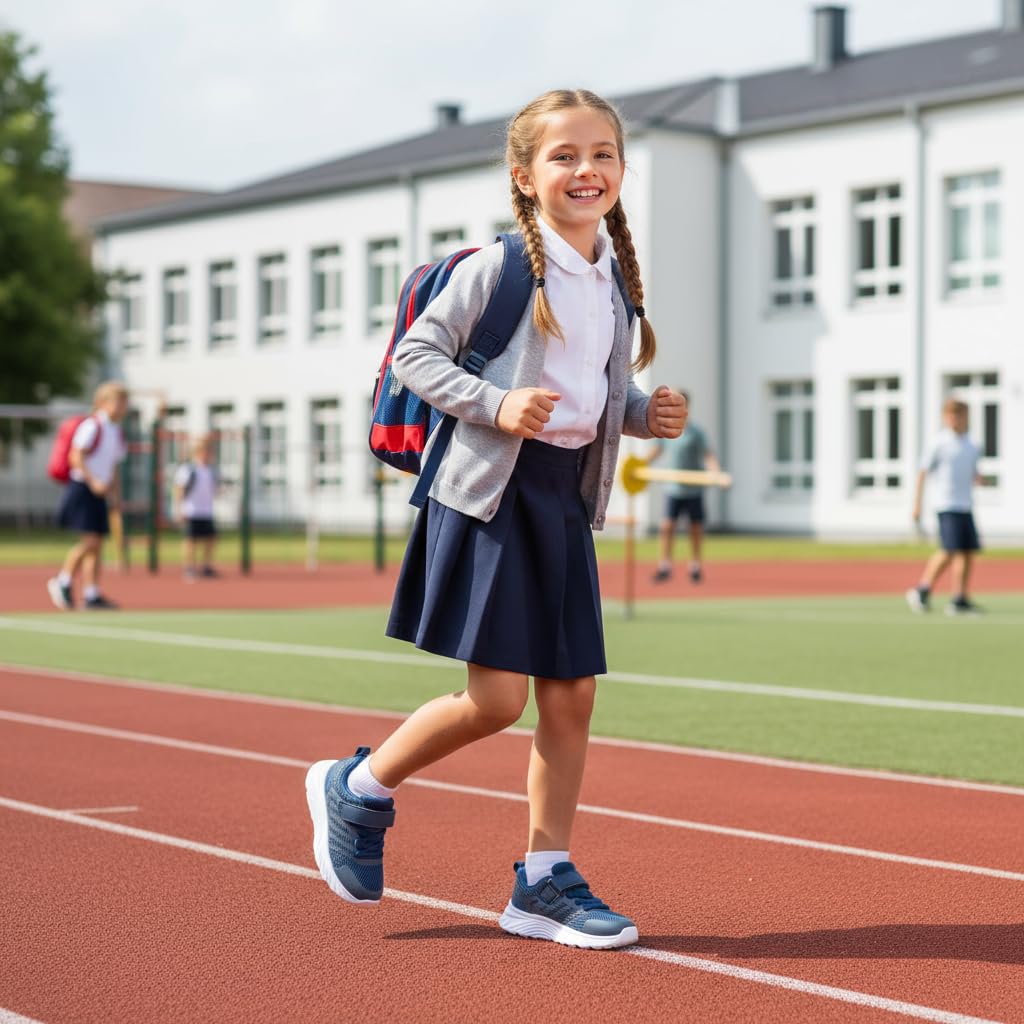 Raoendis Baskets Enfants Chaussures de Sport Garçons Filles Kids Sneakers Running Fitness Shoes Antidérapantes Respirant Légères Indoor Outdoor
