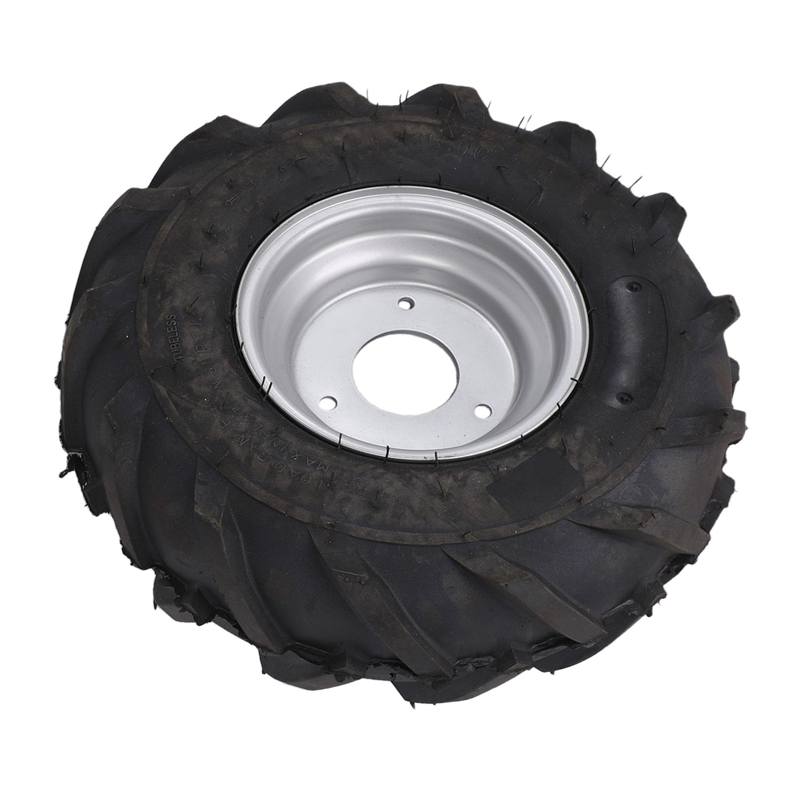 Akozon Opona 13x5.00 6 z felgą ze Stopu Srebra, Bezdętkowa Opona Gumowa Próżniowa Odporna na Przebicie do Quadów, Quadów, Gokartów, Wózków Golfowych, Mini Rowerów, Kosiarek