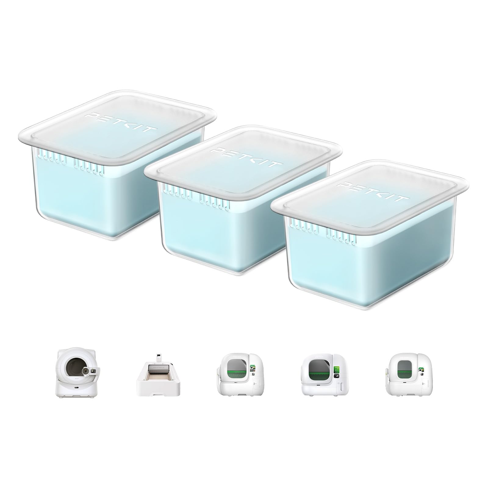 PETKIT N60 Deodorante per Purobot Ultra e Purobot Max PRO 2 Toilette per Gatti Autopulente, Fragranza a Lunga Durata, Alta Sicurezza, Non Irritante, Uso Duraturo (Confezione da 3)