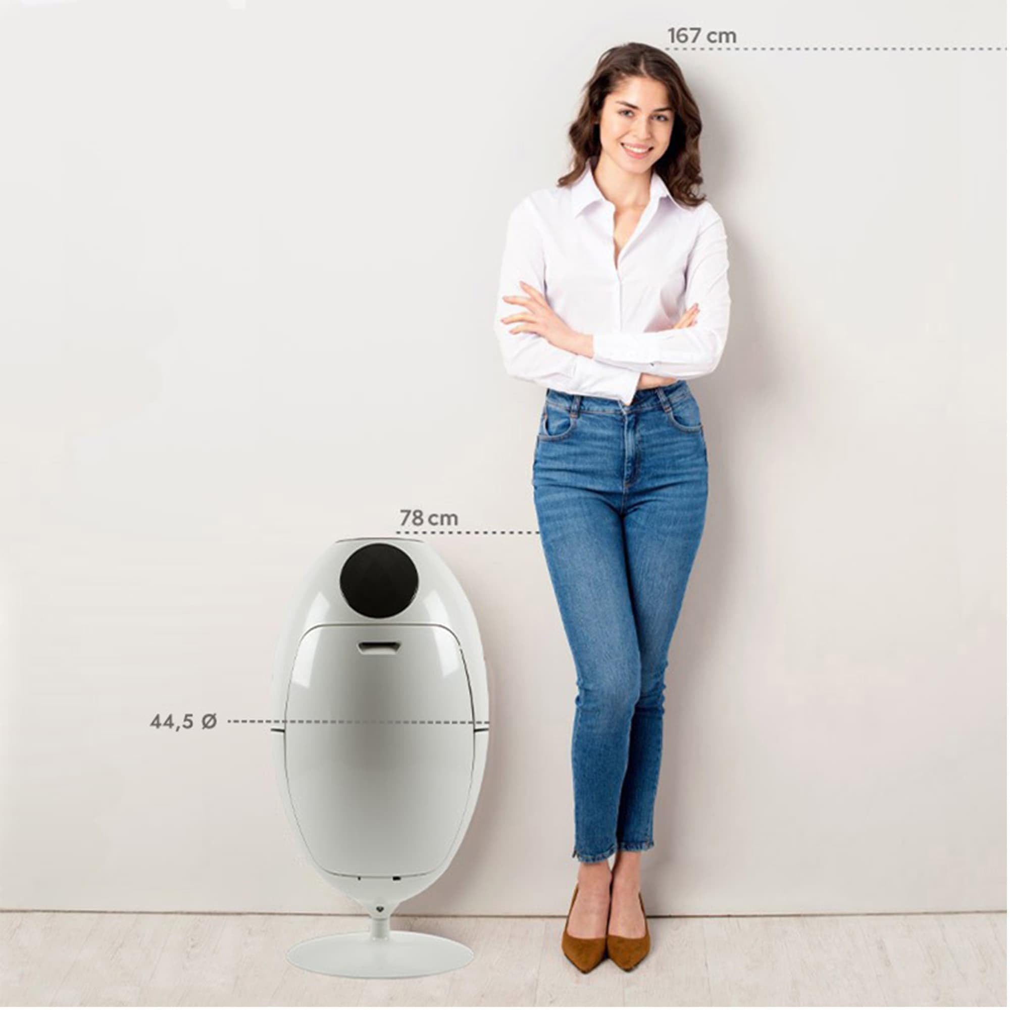 SoldiDesign Ovetto Lacoque ABS Poubelle - Blanc