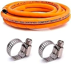 Black liger Suraksha Reinforced Steel Wire Lpg Hose Gas Pipe 5 metre ISI Marked